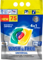 Капсули для прання WASH & FREE 75 шт (4260637722980)