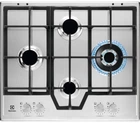 Варильна поверхня газова Electrolux KGS64562SX (нерж.сталь, чавунні решітки, турбо-конф., газ-контроль) 257646
