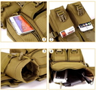 Тактическая поясная набедренная сумка Edibazzar 5904555959248 койот - изображение 6