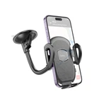 Автодержатель Hoco H10 General car holder(windshield) Black