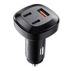 Автомобільний зарядний пристрій зі швидкою зарядкою ACEFAST B3 66W(USB-C+USB-C+USB-A) три роз'єми AFB3B