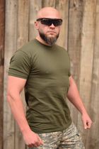 Тактическая мужская футболка 46 размер S военная армейская хлопковая футболка цвет олива хаки для ВСУ 26-101 - изображение 2