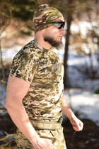 Тактическая мужская футболка 56 размер XXXL военная армейская хлопковая футболка цвет пиксель для ВСУ 27-113 - изображение 7