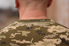 Тактична чоловіча футболка 58 розмір 4XL військова армійська бавовняна футболка колір піксель для ЗСУ 27-112 - зображення 9