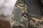 Тактична тепла флісова кофта піксель ЗСУ кофта на змійці військова фліска для військових 52 розмір 22-52 - зображення 4