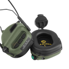 Активні тактичні навушники Earmor M31H mod 3 Green для шолома Fast та інших - зображення 4