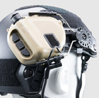 Активні навушники Earmor M32h mod3 Койот з мікрофоном для шолома Fast - зображення 4