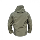 Куртка софтшелл олива тактична куртка Soft Shell непромокаюча армійська куртка для військових розмір 4XL - изображение 3