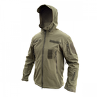Куртка софтшелл олива тактична куртка Soft Shell непромокальна армійська куртка для військових розмір 3XL - зображення 1