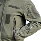 Куртка софтшелл олива тактична куртка Soft Shell непромокальна армійська куртка для військових розмір 3XL - зображення 9