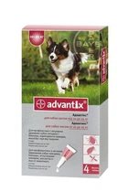 Капли BAYER Advantix (Адвантикс) для собак весом от 10-25 кг 1 пипетка 2,5 мл