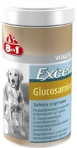 Кормовая добавка Excel 8in1 Glucosamine Глюкозамин для суставов в таблетках для собак 110 таб