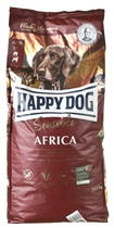 Sucha karma dla dorosłych psów na alergie i nietolerancje pokarmowe Happy Dog Sensible Africa ze strusiem i płatkami ziemniaczanymi bez zbóż 12.5 kg (4001967022032)