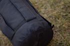 Военный баул на 35 литров армейский ВСУ тактический сумка рюкзак баул походный для вещей цвет черный - изображение 3