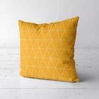 Подушка декоративна Soft Жовті трикутники 45x45 см