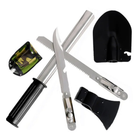 Туристический походный набор: лопата, топор, нож, пила 4в1 VST + чехол - изображение 3