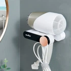 Держатель для фена MVM BP-32 WHITE/BLACK настенный клеевой белый с черный