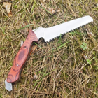 Туристический набор ножей для выживания и кемпинга 4в1 многофункциональный Охотничий нож пила топор - изображение 6