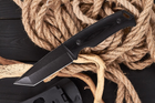 Нож нескладной Тактический Военный Американский Танто с креплением под Молли - изображение 1