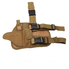 Кобура сумка стегна на ногу армійська військова тактична розмір з відділенням для магазину 42х11 см (474291-Prob) Пісок - зображення 4