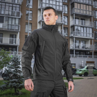 M-Tac куртка Soft Shell Black чоловіча, тактична куртка Soft Shell, Військова куртка демісезонна чорна - зображення 4