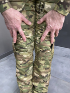 Брюки тактические Yakeda Combat, Мультикам, размер 3XL, с пазами под наколенники, военные брюки - изображение 6