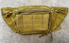 Бананка тактична койот, сумка на пояс з кобурою, сумка нагрудна - зображення 5
