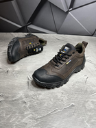 Мужские тактические коричневые кроссовки из высококачественного натурального нубука размер 43 - изображение 2