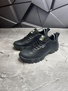 Мужские тактические черные кроссовки из высококачественного натурального нубука размер 43 - изображение 1