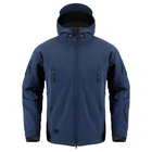Тактична куртка / вітровка Pave Hawk Softshell navy blue (темно-синій) XS - зображення 1