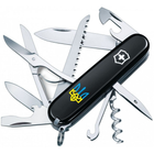 Комплект Нож Victorinox Huntsman Ukraine 1.3713.3_T0016u + Чехол с фонариком Police - изображение 2