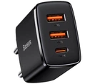 Сетевое зарядное устройство BASEUS CCXJ-E01 2xUSB Type-C 30W 3A PD QC черный