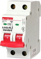 Автоматический выключатель 2р 32А 4,5кА "C" [s002020] E.NEXT e.mcb.stand.45.2.C32