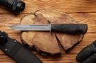 Нож Разведчика нескладной Финский классический Финка Высококачественная сталь 440С - изображение 1