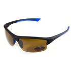 Очки поляризационные BluWater Daytona-1 Polarized (brown) коричневые в черно-синей оправе - изображение 1