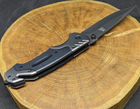 Складной туристический нож для выживания Browning со стропорезом черный (AK-3626) - изображение 5