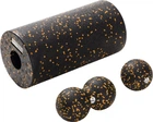 Масажний набір Cornix Ball 8 см, Duoball 8 х 16 см та Foam Roller 30 х 15 см (XR-0081)