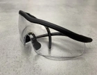 Окуляри тактичні Allen, прозоре скло, суцільна лінза, балістичні окуляри, окуляри для стрільби - зображення 2