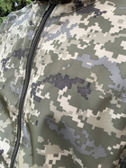 Куртка летняя влагоустойчивая с капюшоном пиксель soft-shell, Куртка пиксель,Тактическая военная ветровка ВСУ 54р. - изображение 8