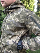 Куртка летняя влагоустойчивая с капюшоном пиксель soft-shell, Куртка пиксель,Тактическая военная ветровка ВСУ 52р. - изображение 4