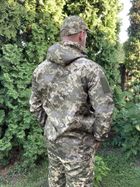 Куртка летняя влагоустойчивая с капюшоном пиксель soft-shell, Куртка пиксель,Тактическая военная ветровка ВСУ 52р. - изображение 6