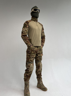 Тактичний військовий костюм з наколінниками Мультикам (Убакс+Штани) 3XL - зображення 2