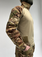 Тактичний військовий костюм з наколінниками Мультикам (Убакс+Штани) 3XL - зображення 3