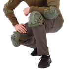 Тактические наколенники и налокотники WS-Pads защитные анатомической формы олива (армейские для военных ВСУ с быстрым сбросом) WS-2810-OL - изображение 6