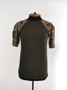 Тактическая футболка LAVKA, кулмакс+хлопок, Олива+пиксель, 54 размер (807224210) - изображение 1