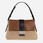 Сумка-портфель жіноча шкіряна Furla Charlotte M Shoulder Bag WB00472BX12041480S1057 Greige/Cognac (8050597206059)