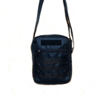 Мужская сумка рюкзак METR+ армейская барсетка мессенджер 23.5см х 19см х 6.5см см Черный - изображение 3