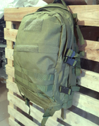 Тактичний похідний рюкзак Military військовий водовідштовхуючий рюкзак 30 л 49x34x16 см Хакі - зображення 6