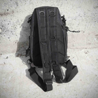 Чоловіча сумка рюкзак METR+ армійська барсетка месенджер 37х20х15 см Чорний - зображення 6