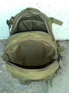 Тактичний похідний рюкзак Military військовий водовідштовхуючий рюкзак 30 л 49x34x16 см Хакі - зображення 7